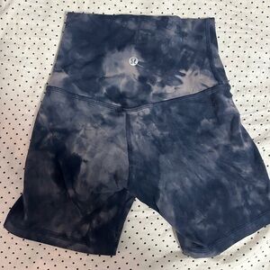 lululemon align tie dye biker shorts